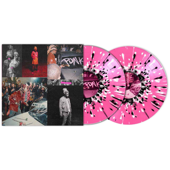 PUNK Vinyl - Alternate Cover, Pink w/Black & White Splatters